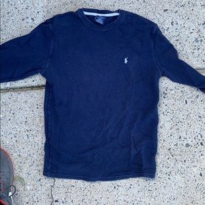Men’s polo long sleeve fleece